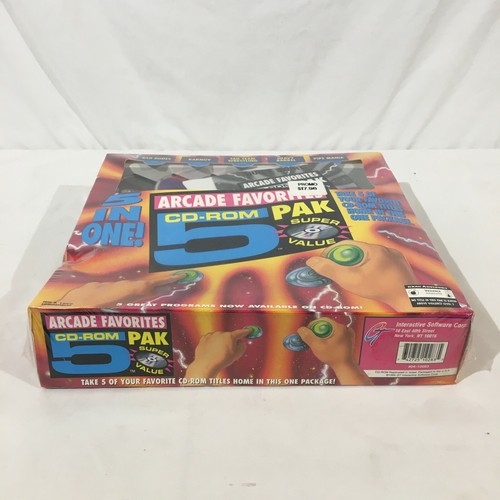Vintage Arcade Favorites CD-ROM 5 Pack Data East Bad Dudes Karnov New Sealed - Picture 3 of 8