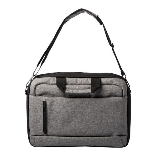 Torba na laptopa Novato, szara, 17" poliester Oxford - Zdjęcie 2 z 7