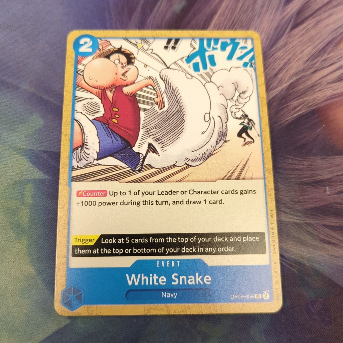 One Piece CCG Wings Of The Captain White Snake OP06-059 UC