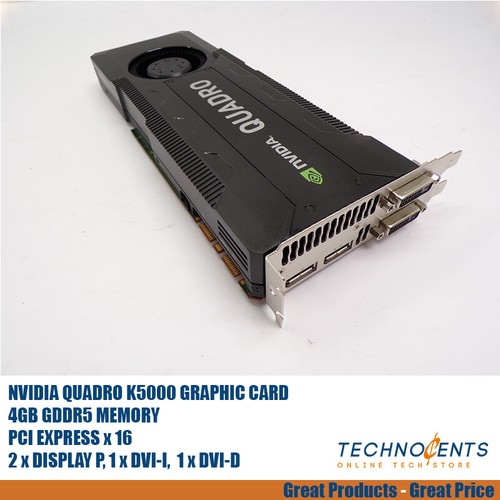 NVIDIA QUADRO K5000 4GB DDR5 PCI EXPRESS x16 GRAPHIC CARD - Picture 1 of 5