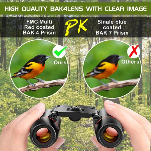 30X60 Zoom Binoculars Day Night Vision Outdoor Hunting HD Mini Small Telescope - Picture 5 of 15