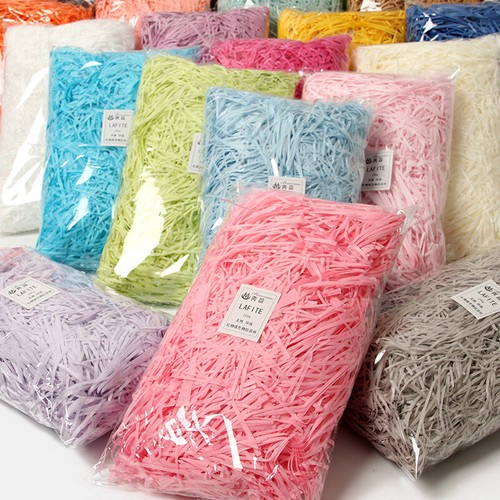 Raffia 200g Shredded Crinkle Paper Party Craft Gift Box Packaging Filler 100g x2 - Picture 3 of 10