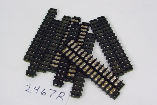 BUTW 11 Dual Row Screw Terminal Electric Barrier Strip Block  2x14  2476R bf - Picture 2 of 2