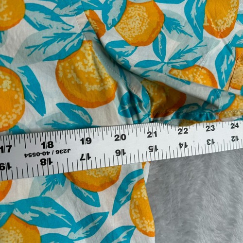 Bonobos Hemd Herren L Riviera Kurzarm Slim Fit Fruit Tropical Orange Florida - Bild 3 von 8