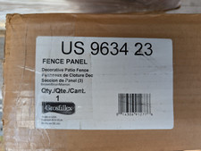 Grosfillex Us963423 3-Fence Panel,Brown,38-1/2" X 66-1/4"