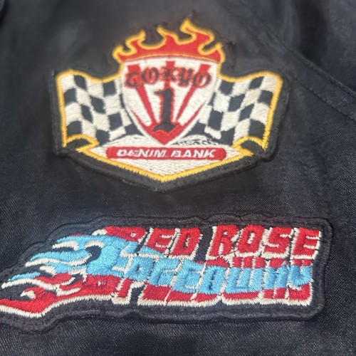 Giacca Bomber Vintage Streetwear Tokyo Varsity Taglia M Eagle Racing - Foto 3 di 8