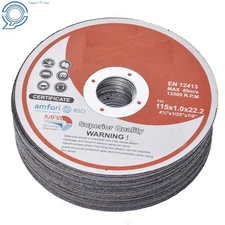 4-1/2"x.040"x7/8" 100 Pack Cut-off Wheel - Metal & Stainless Steel Cutting Discs