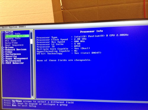 DELL DIMENSION E520 Pentium D 2.8Ghz Computer w/2GB Ram, DVDRW, No HD, WORKING - Picture 11 of 13