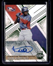 2019 Panini Elite Extra Edition #206 Juan Martinez Autographs Emerald SN,AU