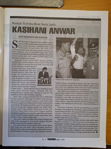 Tamadun Mac 1999 Mahathir Tidak Relevan?  Kasihani Anwar Faktor Anwar, Reformasi - Picture 4 of 12