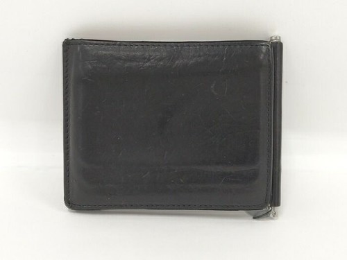 Maison Margiela Black Genuine Leather Money Clip Card Case Wallet Japan Used - Picture 5 of 10