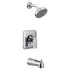Moen Genta LX Chrome Pressure Balancing Modern Shower Set with Showerhead Lever