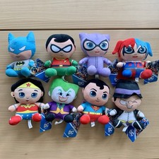 NWT SET OF 8 DC Justice League Superhero 7" Plush Joker, Batman, Superman, Etc 