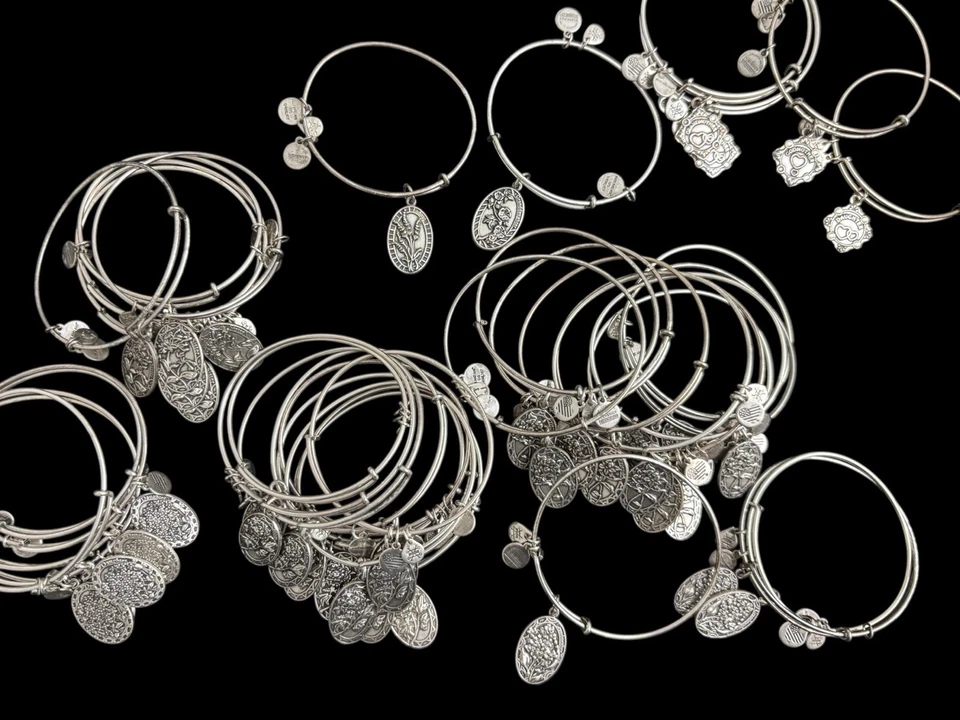 Alex And Ani Bracelets Silver Lot Of 148 ~ Family ✨Great For Resellers✨ - Image 3 of 4