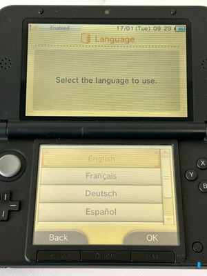 Nintendo 3DS XL LL Select Color Console region free / Charger SD