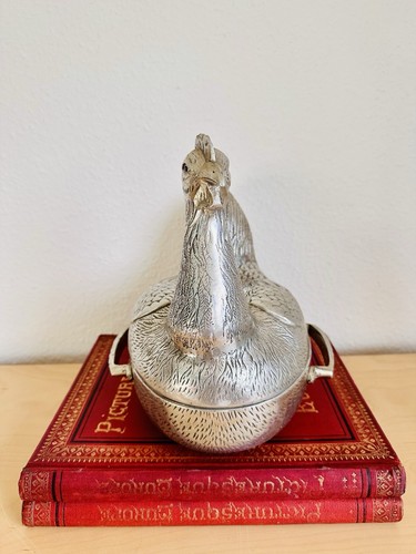 Englische Vintage Auflaufform Huhn Kasserole Arthur Court A-La-King Rooster - Bild 9 von 12