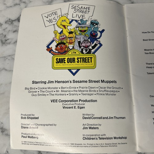 Vintage Sesamstraße Live Programm und Aktivitätsbuch (1985) Souvenirbuch - Bild 6 von 24
