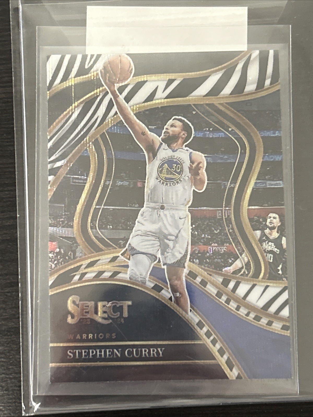 2023-24 Panini Select - Courtside Stephen Curry #256 Zebra Prizm