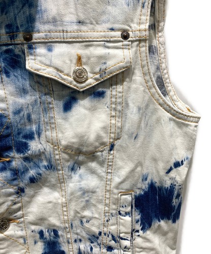 DSQUARED2 bleached denim vest Size: 48 Indigo Men S71FB0348 - Picture 5 of 5