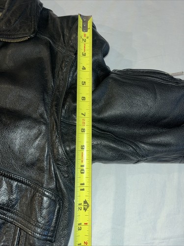 Giacca bomber vintage Wilsons in pelle Thinsulate con fodera in flanella rimovibile taglia large - Foto 10 di 11