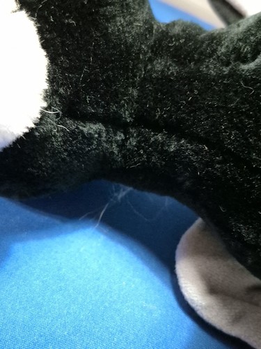 Plush Disney Vintage Fantasia Black and White Pegasus Horse Stuffed Animal 11" - Picture 12 of 12