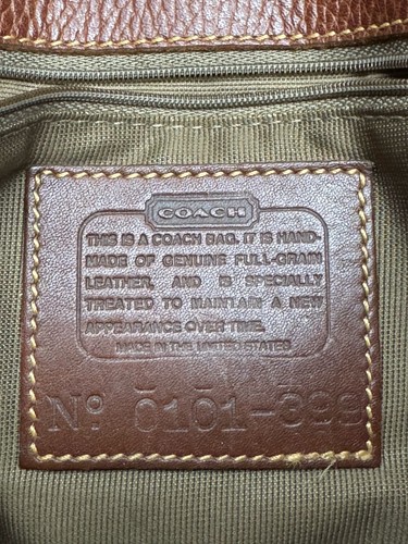 Vintage Coach Sheridan Collection Glenwood Umhängetasche Braun Pebbled Leder - Bild 17 von 17