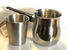 Stainless steel coffee pot and a double-layered cup for making coffee, milk &tea