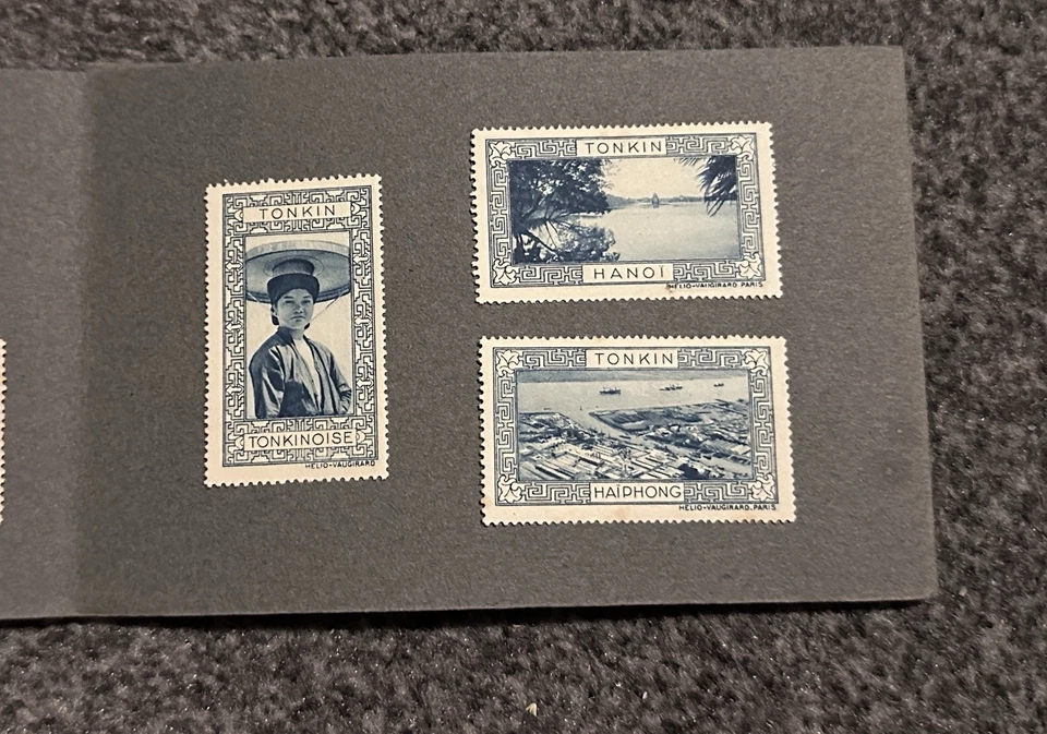 RARO COCHINCHINE VIETNAM INDOCHINA TURISMO CENICIENTA CARTEL SELLOS FOLLETO Foto 3 de 4