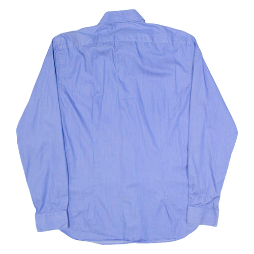 DKNY Mens Shirt Blue Striped Long Sleeve M - Picture 3 of 6