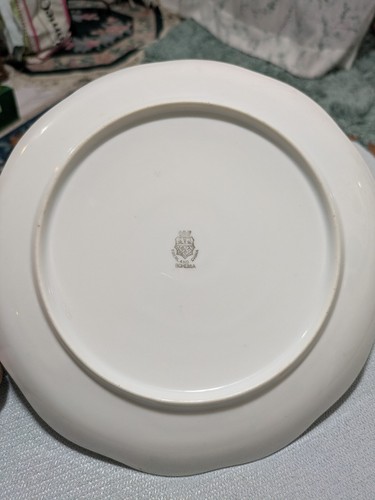 Antique Egerland China Bohemia Hand Painted Floral 8" Diameter Porcelain Plate - Picture 3 of 3