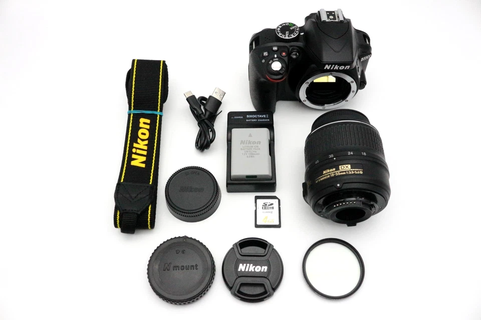 [ MINT] Nikon D3300 24.2MP DSLR Camera w/ AF-S 18-55mm GII Shutter Count : 24820 - Image 4 of 4