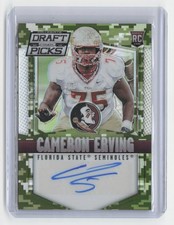 Cameron Erving 2015 Prizm Collegiate Autographs Camo SN,AU #202 #/199