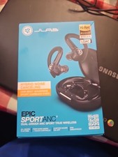 NEW JLab - Epic Sport ANC 3 True Wireless Earbuds - Black  SHIP SAME DAY FREE  