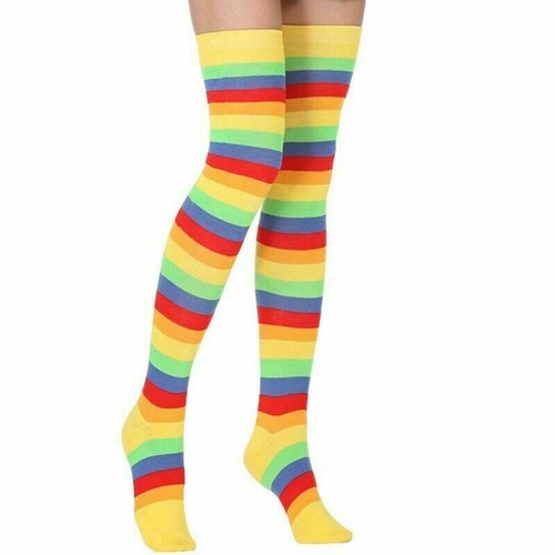 TheSheer gestreifte Overknee Oberschenkel Übergröße hohe Socken Damen Strümpfe Mädchen - Bild 28 von 31