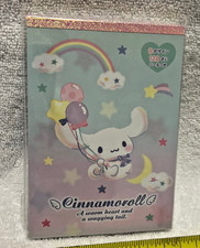 Japan Sanrio Rainbow Cinnamoroll 6" x 4.25" 128 Sheet Notepad w/ Stickers - New