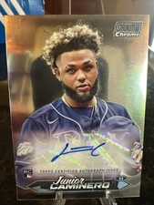2024 Topps Stadium Club - Chrome Autographs Junior Caminero #SCCA-JC (AU, RC)