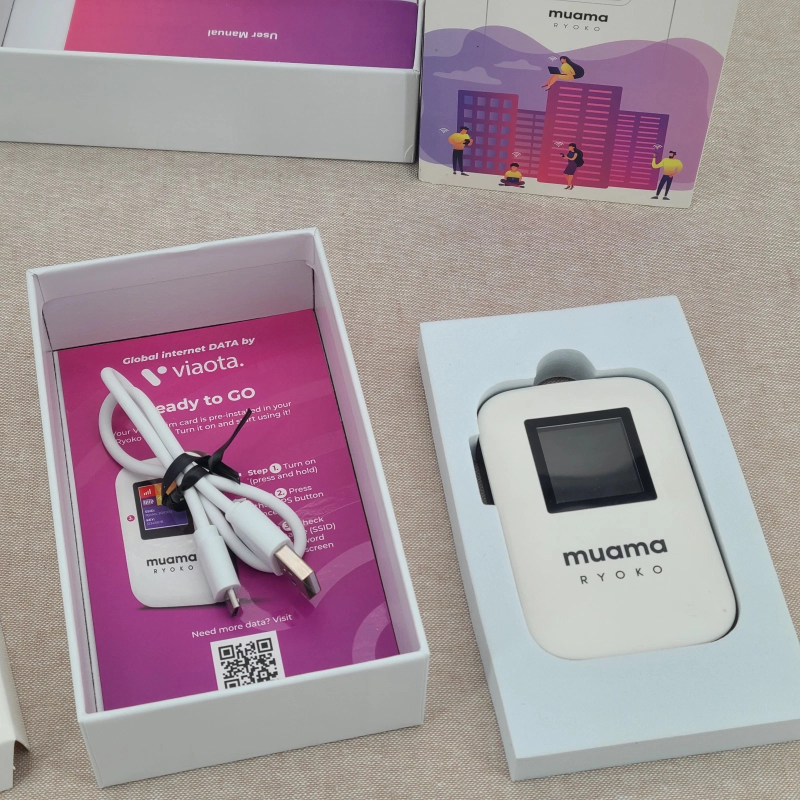 Muama Ryoko 4G-LTE Portable Wireless Wi-Fi Router Pocket Hot Spot NO SIM - product detail image 5