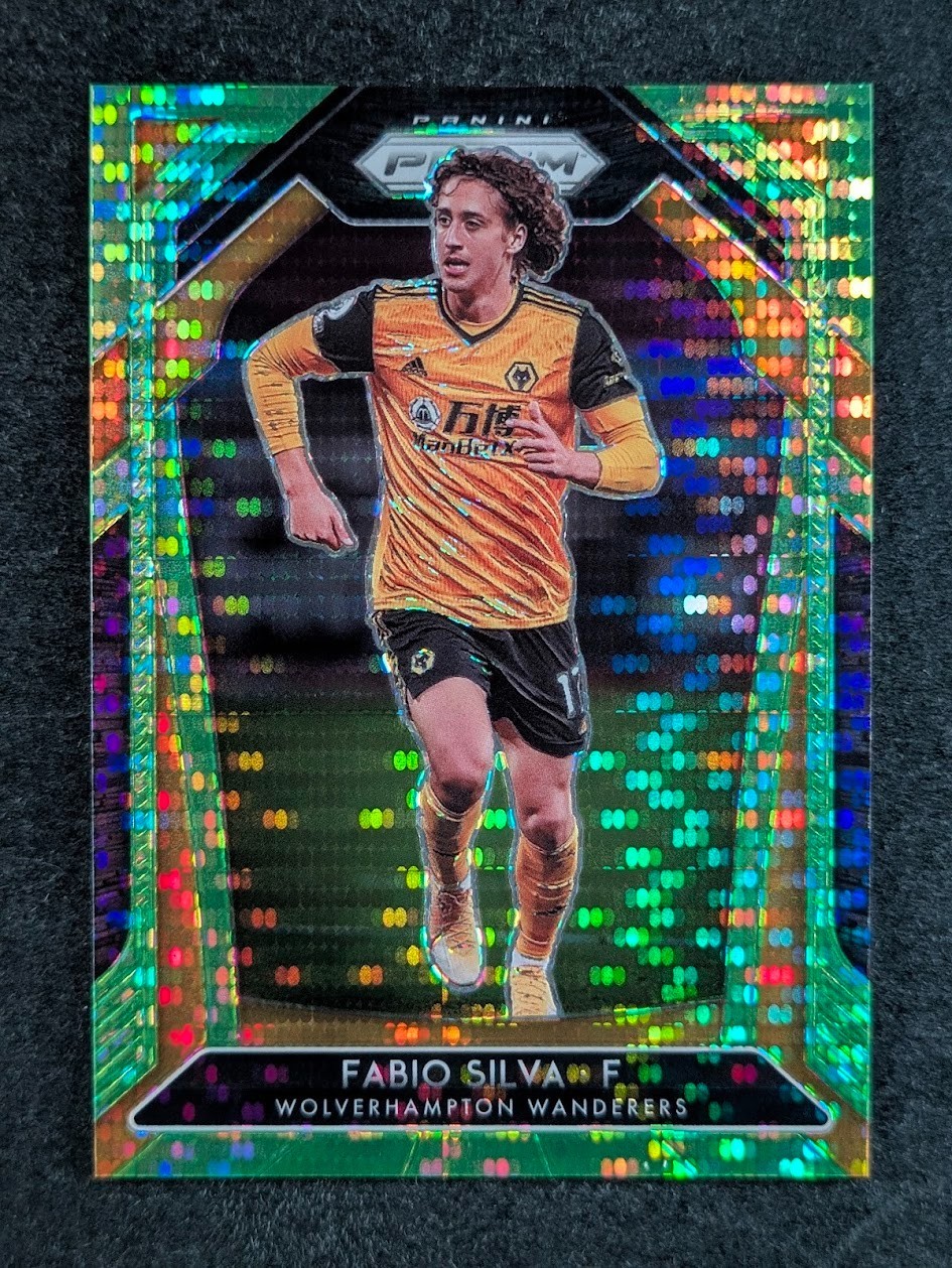 2020-21 Panini Prizm EPL FABIO SILVA 4/5 Breakaway Lime Green Prizm SP #141