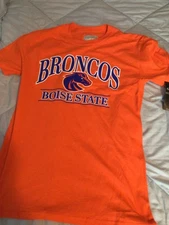 Boise State Broncos Size (S) Captivating NCAA Shirt Orange NEW WITH TAGS