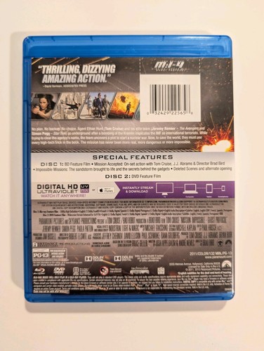 RARE LOT Mission: Impossible 1/2/3/4/5/6 Blu-ray and 4K UHD with RARE Slipcovers - Picture 12 of 24