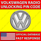 ✅VW VOLKSWAGEN RADIO UNLOCK PIN CODE BEETLE CC GOLF GTI JETTA PASSAT TOUAREG✅