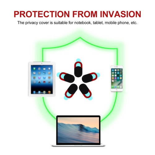 5 PCS Webcam Lens Mask Camera Cover Laptop Covers Privacy Slider - Afbeelding 2 van 12