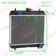 CUBAUTO 1G952-72060 Radiator Assembly For Kubota D722 D902 DF972 WG972 Z482 Z602