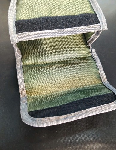 Orvis Nylon Med Size Reel Case Front & Back Closures, 5”Lx 5”H x 2.5"W NEW - Picture 5 of 6