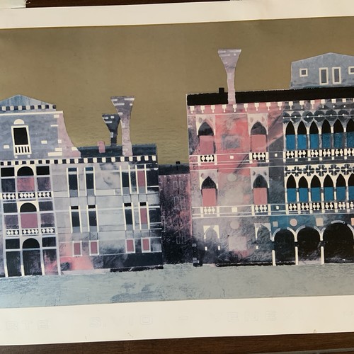 VTG Giorgio Bacci Baik Venice Italy Cityscape Poster Art Print Panoramic 13 x 39 - Bild 4 von 16