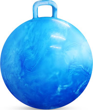 Hopper Ball with Handle for Kids 20-Inch 50Cm Bouncy Balls for Kids, Blue Jump