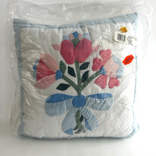 Vintage 16  X 16  Quilted Throw Sofa Pillow P...