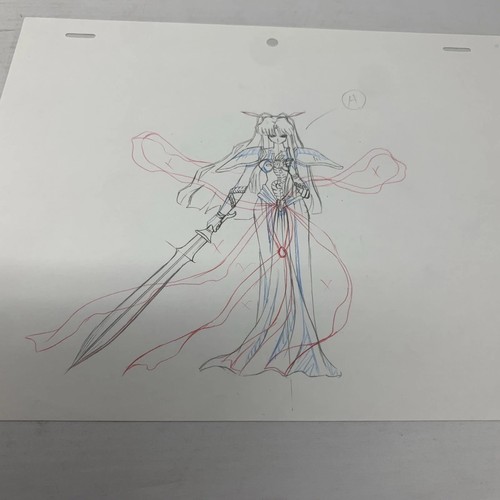 Inuyasha Anime Filmproduktion Skizzenset Originale 10 Blatt - Bild 7 von 17