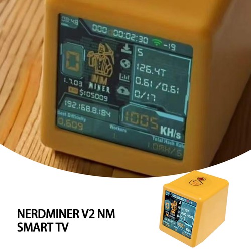 NMMiner Smart TV 1000KH/s Fast Nerdminer v2 ESP32 BTC SOLO Lottery Miner qdws - Picture 4 of 10