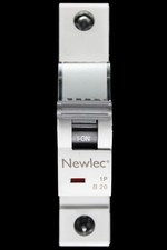 NEWLEC 20 AMP CURVE B 6kA MCB CIRCUIT BREAKER NLMB120BA
